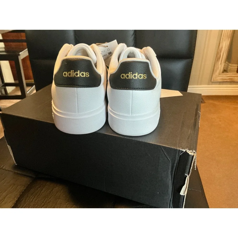 Adidas StreetTalk Mens Sneakers White Black Gold JP8282 Low Top Shoes